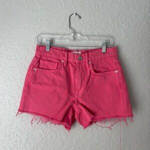 Frame Hot Pink Denim Shorts, size 26
